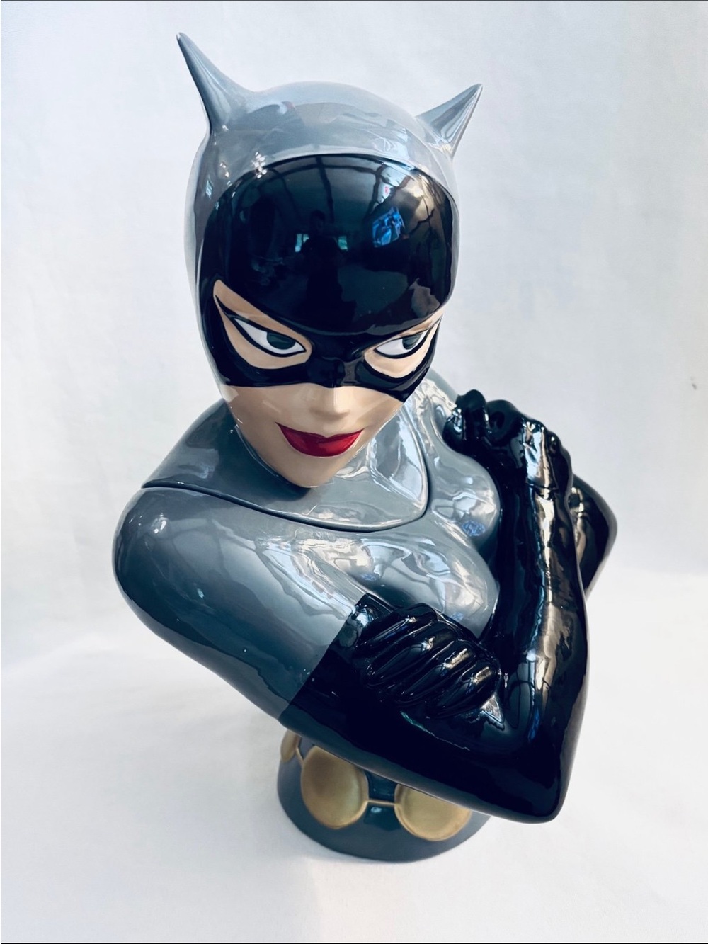 Vintage 1998 DC COMICS CAT WOMAN Cookie Jar